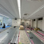 店舗　OAフロア工事　モザイクフロア（東京都江戸川区）