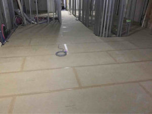 マンション　置床工事　乾式二重床（横浜市港北区）