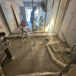 マンション　置床工事　乾式二重床（東京都渋谷区）