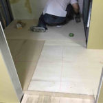 マンション　置床工事　乾式二重（東京都渋谷区）