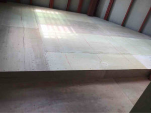 工場　置床工事　乾式二重床（神奈川県藤沢市）