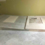 シュミレーションゴルフ店舗　細工置床工事　乾式二重床（大阪府大阪市）