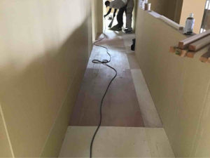 内装工事　乾式二重床（東京都杉並区）