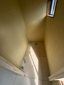 スタジオ改修　置床工事　ラワン構造用合板12ｍｍ（相模原市緑区）