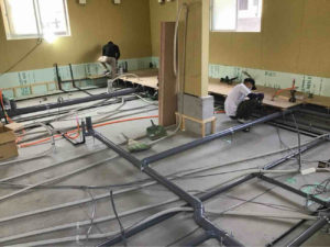 歯科医院　置床工事　乾式二重床（埼玉県新座市）