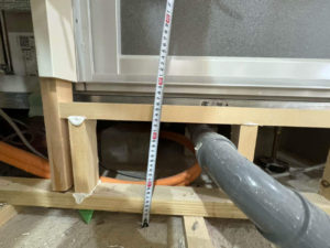 マンション　置床工事　乾式二重床（東京都渋谷区）