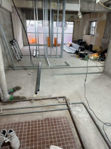 マンション　置床工事　乾式二重床（東京都板橋区）