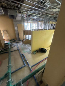 内装工事　乾式二重床（東京都杉並区）