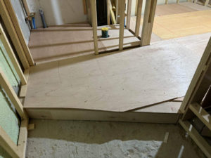 マンション　置床工事　乾式二重床（東京都渋谷区）