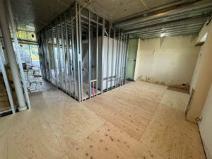 マンション　1日置床工事　乾式二重床（横浜市泉区）