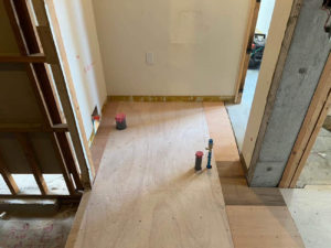 マンション　置床工事　フリーフロアCP（東京都世田谷区）