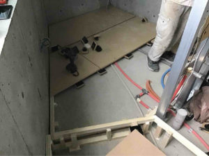 マンション新築　置床工事　フリーフロアCP（東京都板橋区）