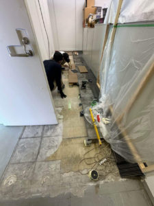 店舗　OAフロア工事　LM3000（埼玉県羽生市）