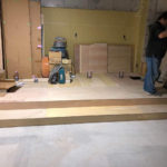 店舗　置床工事　乾式二重床（東京都世田谷区）