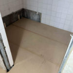 マンション内装工事　置床工事　乾式二重床（東京都台東区）