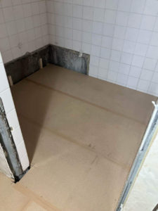 マンション内装工事　置床工事　乾式二重床（東京都台東区）