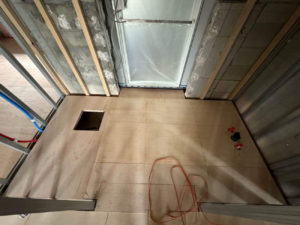 マンション　置床工事　乾式二重床（東京都品川区）
