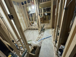 マンション　置床工事　乾式二重床（東京都渋谷区）