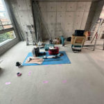 店舗　置床工事　乾式二重床（東京都世田谷区）