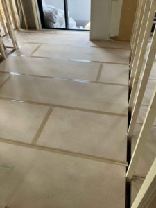 マンション内装工事　置床工事　乾式二重床（東京都台東区）