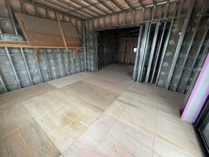 マンション　置床工事　乾式二重床（東京都品川区）