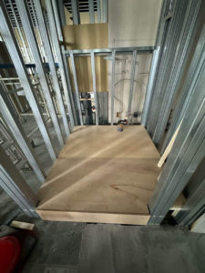 クリニック店舗　置床工事　乾式二重床（横浜市青葉区）