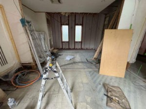 戸建住宅改修　置床工事　乾式二重床（東京都北区）