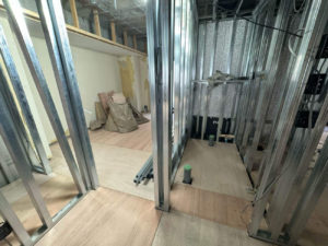 マンション　１日置床工事　乾式二重床（東京都中央区）