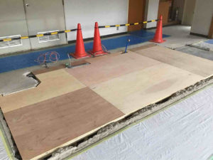 オフィス　置床工事　フリーフロアCP（千葉県佐倉市）