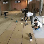 クリニック　置床工事　乾式二重床（埼玉県越谷市）