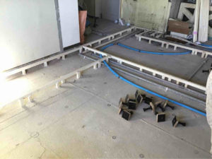 マンション　置床工事　乾式二重床（相模原市中央区）