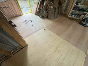 戸建住宅改修　置床工事　乾式二重床（東京都北区）