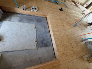 マンション　置床工事　フリーフロアCP（東京都港区）