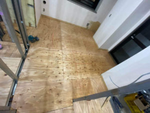 マンション　１日置床工事　フリーフロアCP（東京都世田谷区）