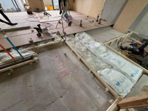 マンション　１日置床工事　フリーフロアCP（東京都世田谷区）