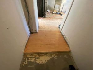 マンション　置床工事　フリーフロアCP（東京都世田谷区）