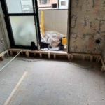 マンション　置床工事　乾式二重床（東京都目黒区）