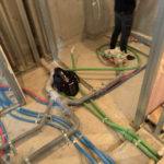 マンション　１日置床工事　フリーフロアCP（東京都渋谷区）