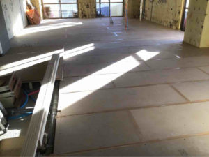 マンション　置床工事　乾式二重床（相模原市中央区）