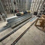 美容室　置床工事　乾式二重床（東京都府中市）