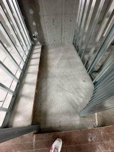 マンション　置床工事　乾式二重床（東京都三鷹市）