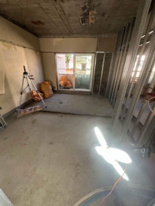 マンション　置床工事　乾式二重床（東京都杉並区）