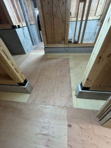 戸建住宅　置床工事　乾式二重床（東京都渋谷区）