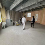 店舗　置床工事　乾式二重床（大阪府大阪市）