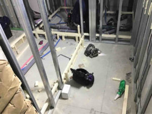 新築マンション　置床工事　乾式二重床（東京都品川区）