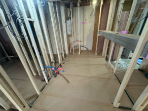 マンション内装　置床工事　乾式二重床（東京都千代田区）