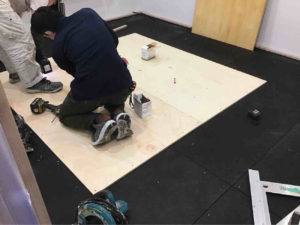 店舗　置床工事　フリーフロアCP-R （東京都中野区）