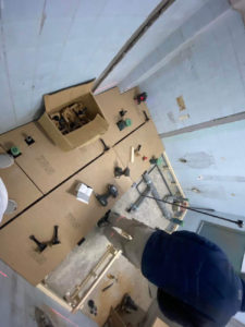 マンション　置床工事　乾式二重床（東京都中野区）