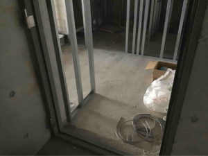 新築マンション　置床工事　乾式二重床（東京都品川区）