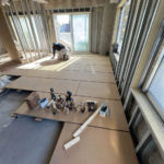 マンション　置床工事　乾式二重床（東京都目黒区）